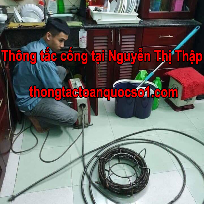 thông tắc cống tại Nguyễn Thị Thập